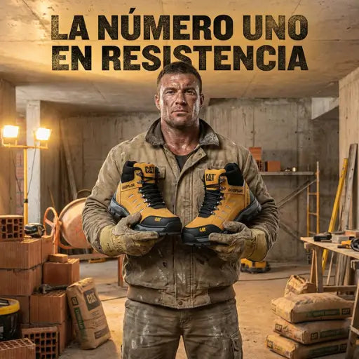 Bota CAT de Seguridad – Alta Resistencia para Trabajo